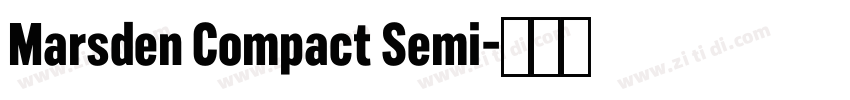 Marsden Compact Semi字体转换 Marsden Compact Semi字体转换